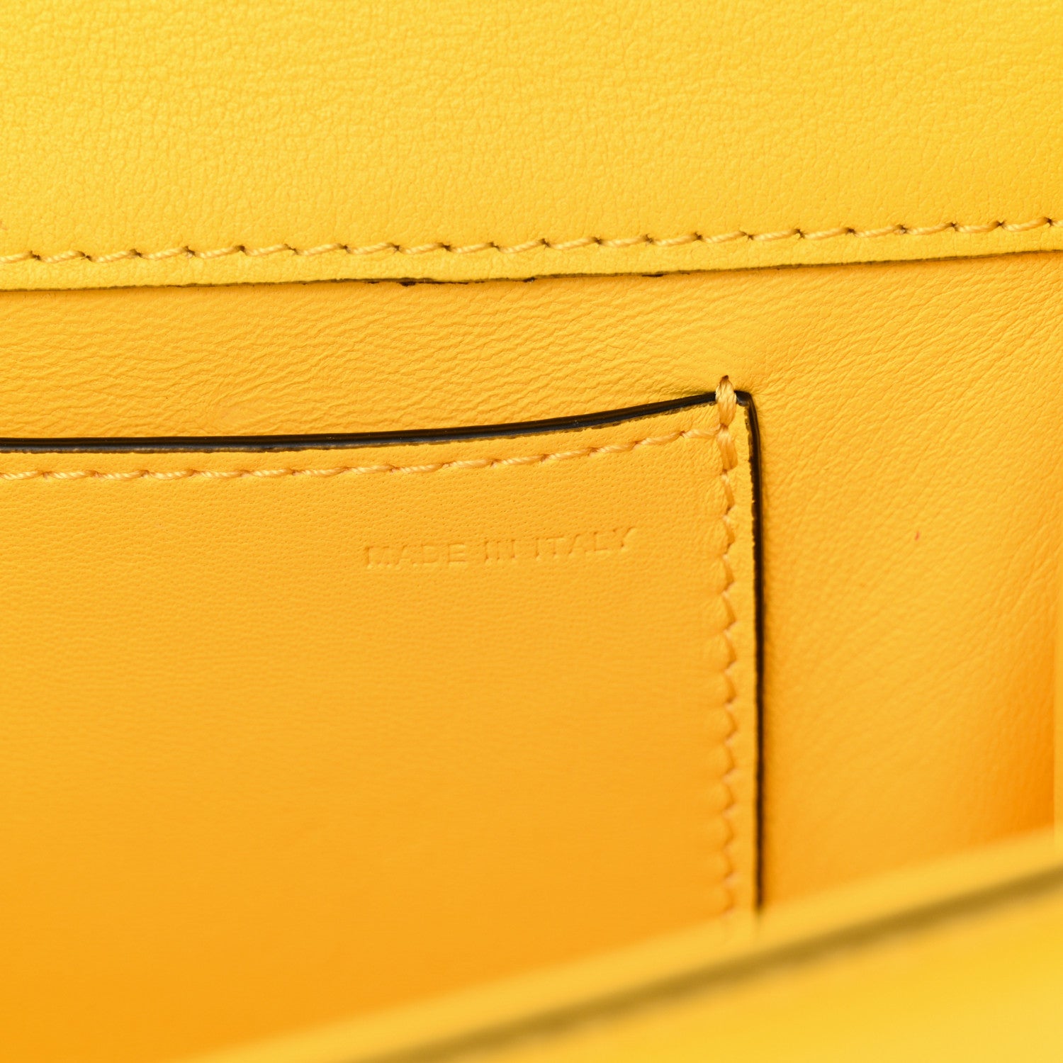 Valentino Garavani Calfskin Vlogo Loco Shoulder Bag Bright Lemon 7 of 11