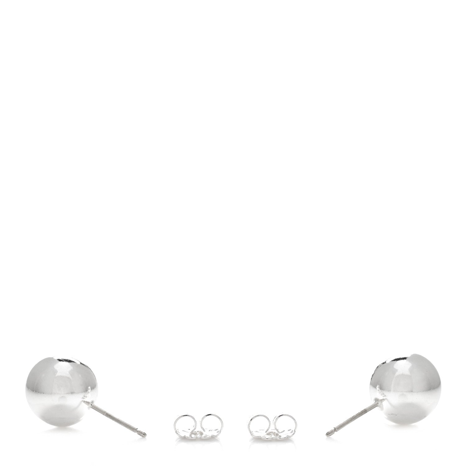 Tiffany Sterling Silver 10mm HardWear Ball Earrings 3 of 4