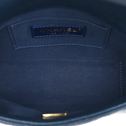 Chanel Caviar Quilted Small Twist Your Buttons Flap Blue 5 of 10