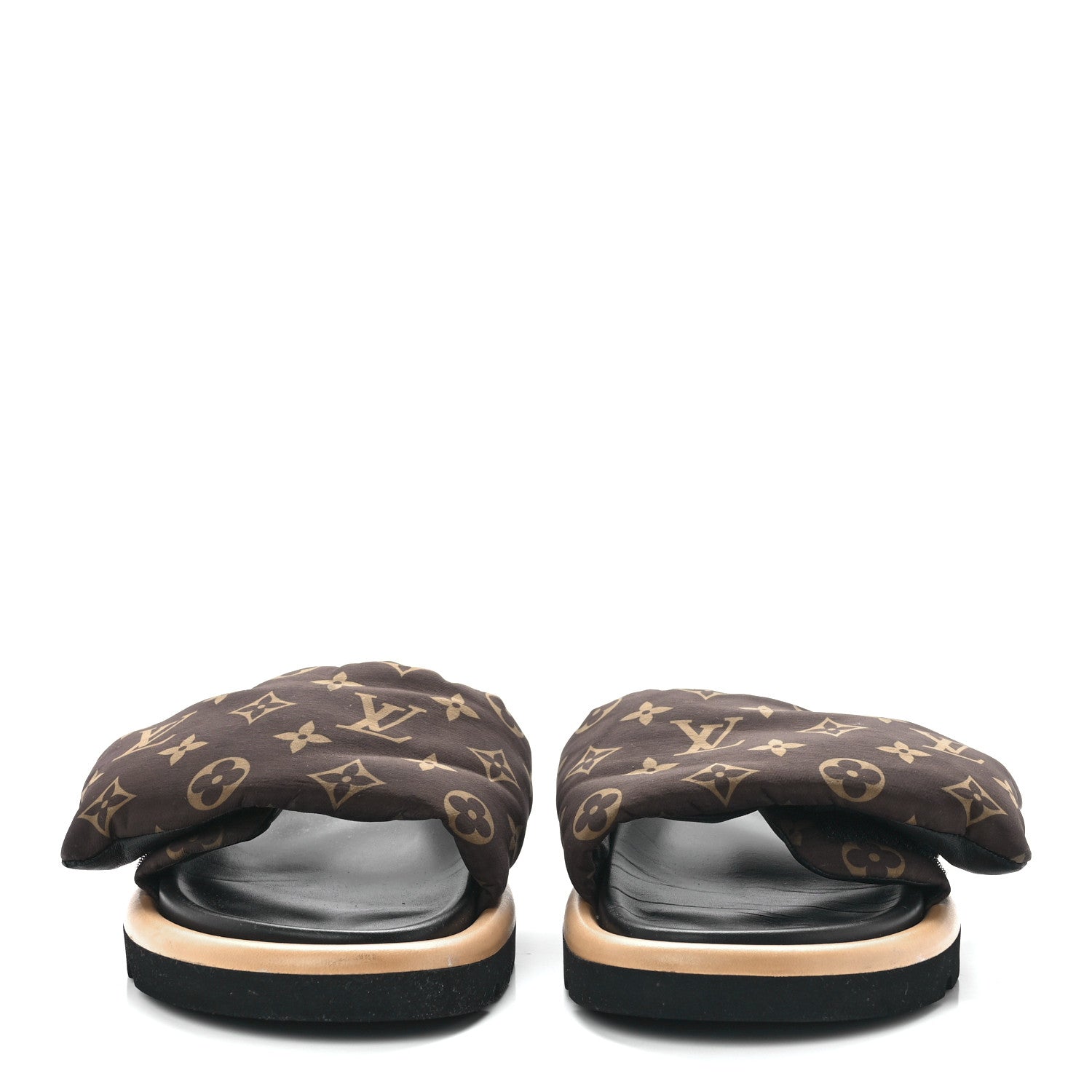 Louis Vuitton Nylon Monogram Pool Pillow Comfort Mule 40 Cacao Brown 2 of 9