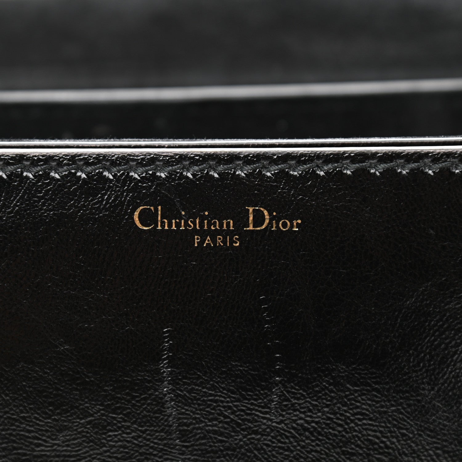 Christian Dior Crinkled Patent Lambskin Dio(r)evolution Flap Bag Black 5 of 14