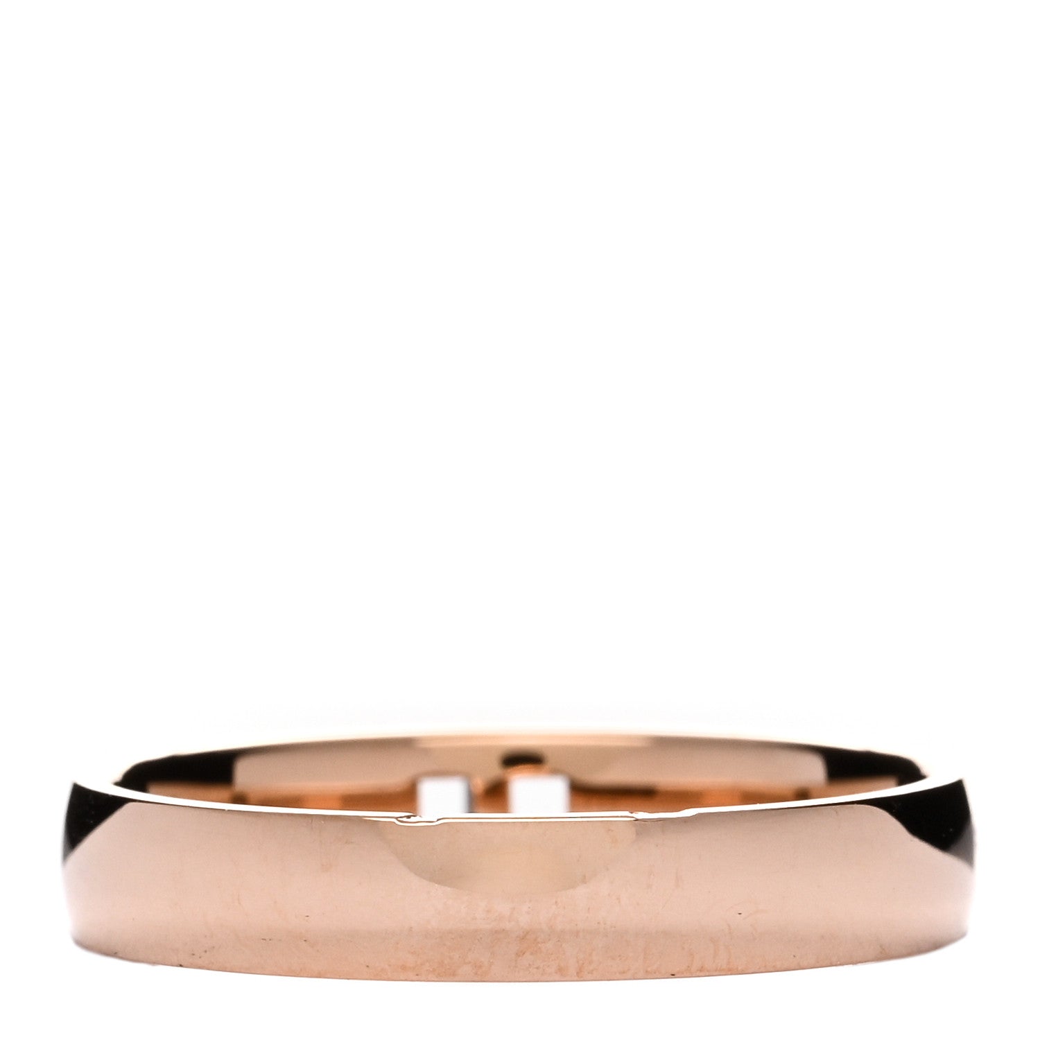 Hermes 18K Rose Gold Diamond Ever Herakles Wedding Band Ring 55 7.25 2 of 4