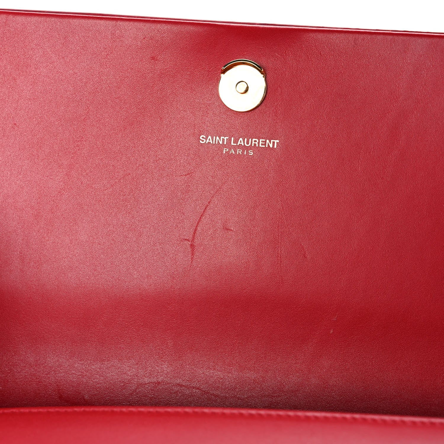 Saint Laurent Smooth Calfskin Medium Classic Monogram Kate Tassel Satchel New Lipstick 11 of 11