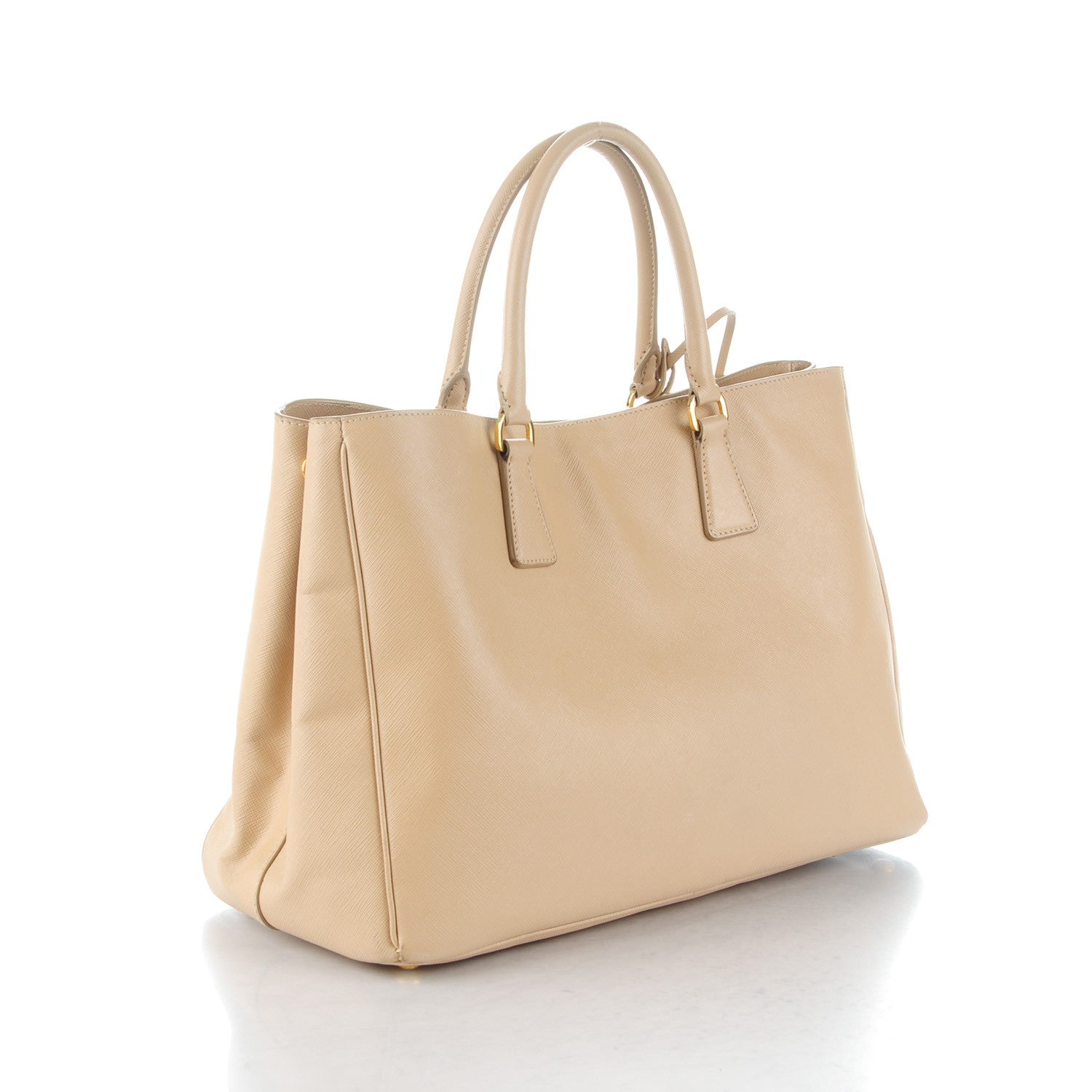 Prada Saffiano Lux Large Tote Sabbia 3 of 9