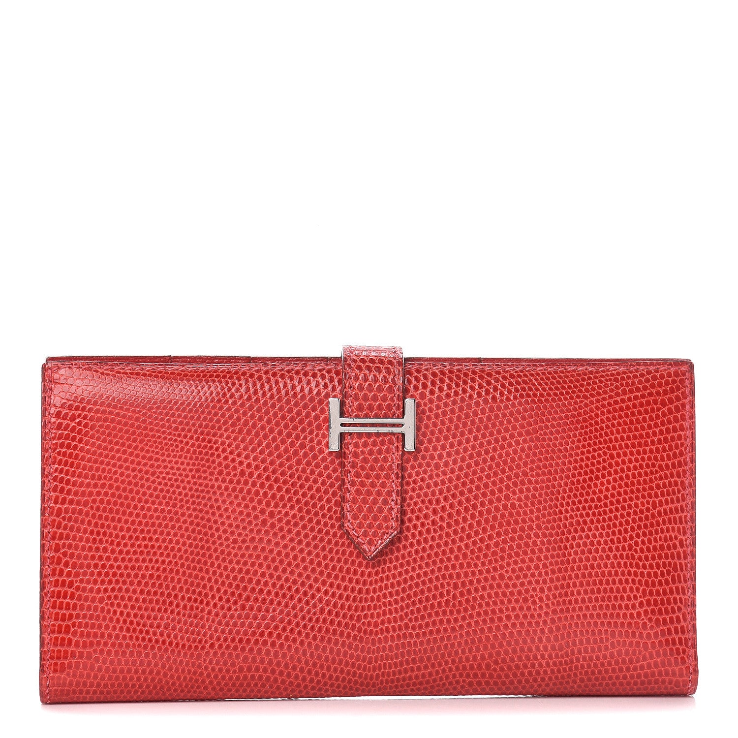 Hermes Lizard Bearn Gusset Wallet 1 of 8