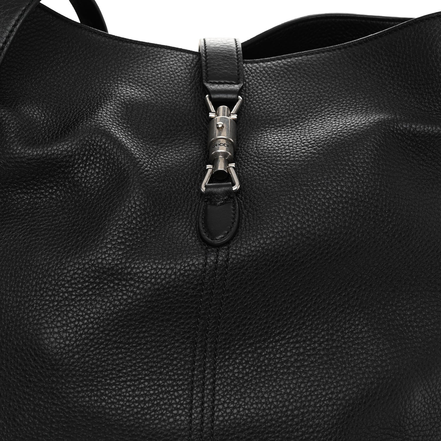Gucci Soft Grained Calfskin Small Jackie 1961 Shoulder Bag Black 8 of 10