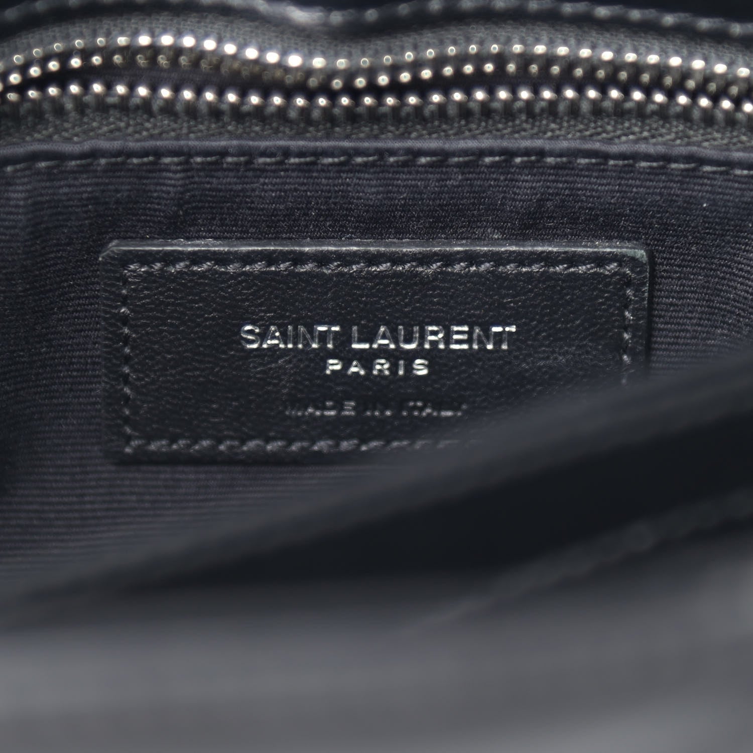 Saint Laurent Calfskin Y Quilted Monogram Toy Loulou Crossbody Bag Black 6 of 10