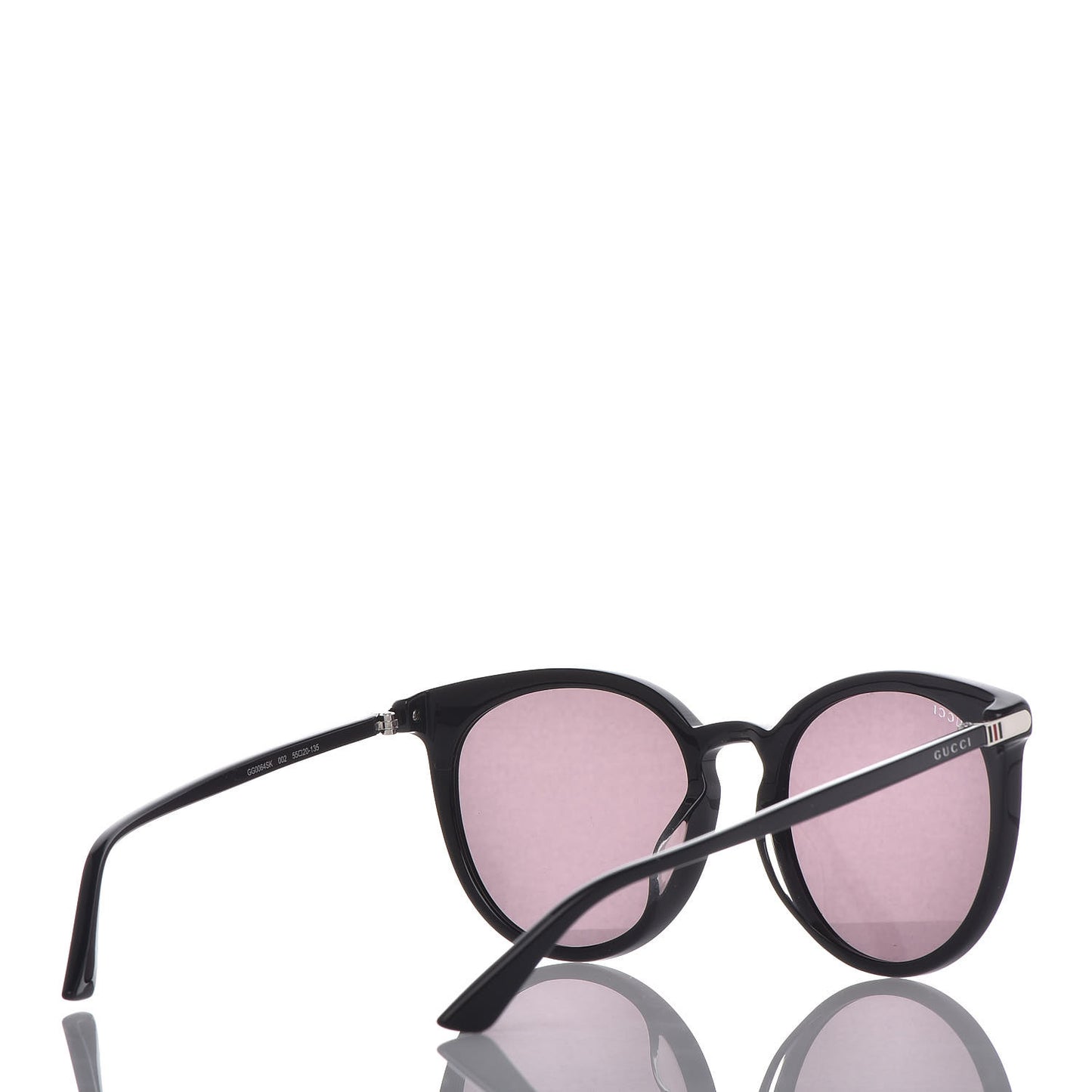 Acetate Round GG Sunglasses GG0064SK Black