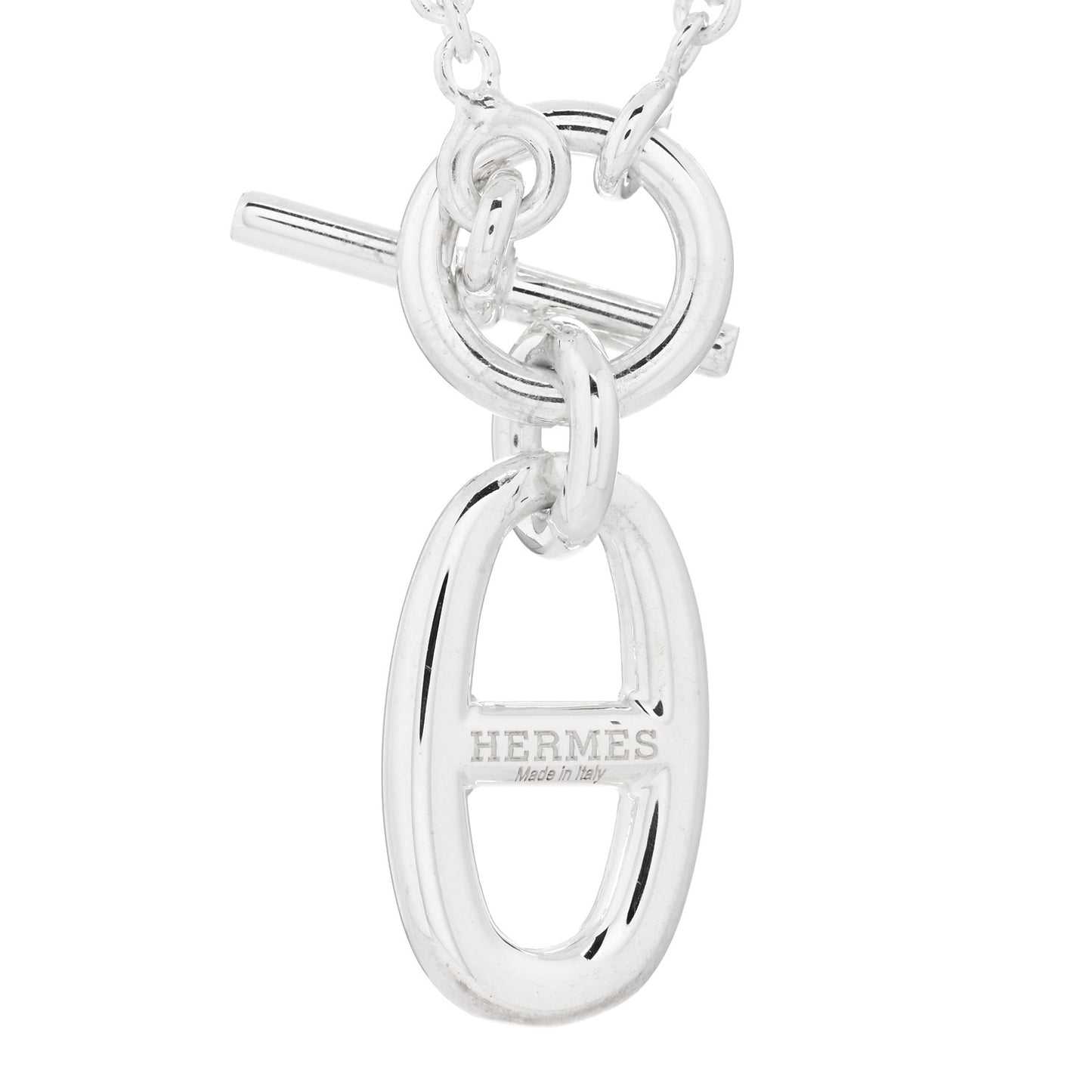 Sterling Silver Amulette Chaine d'Ancre Necklace