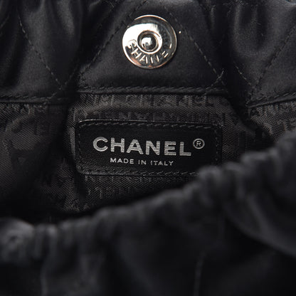 Chanel Satin Frame Top CC Small Evening Bag Black 6 of 10