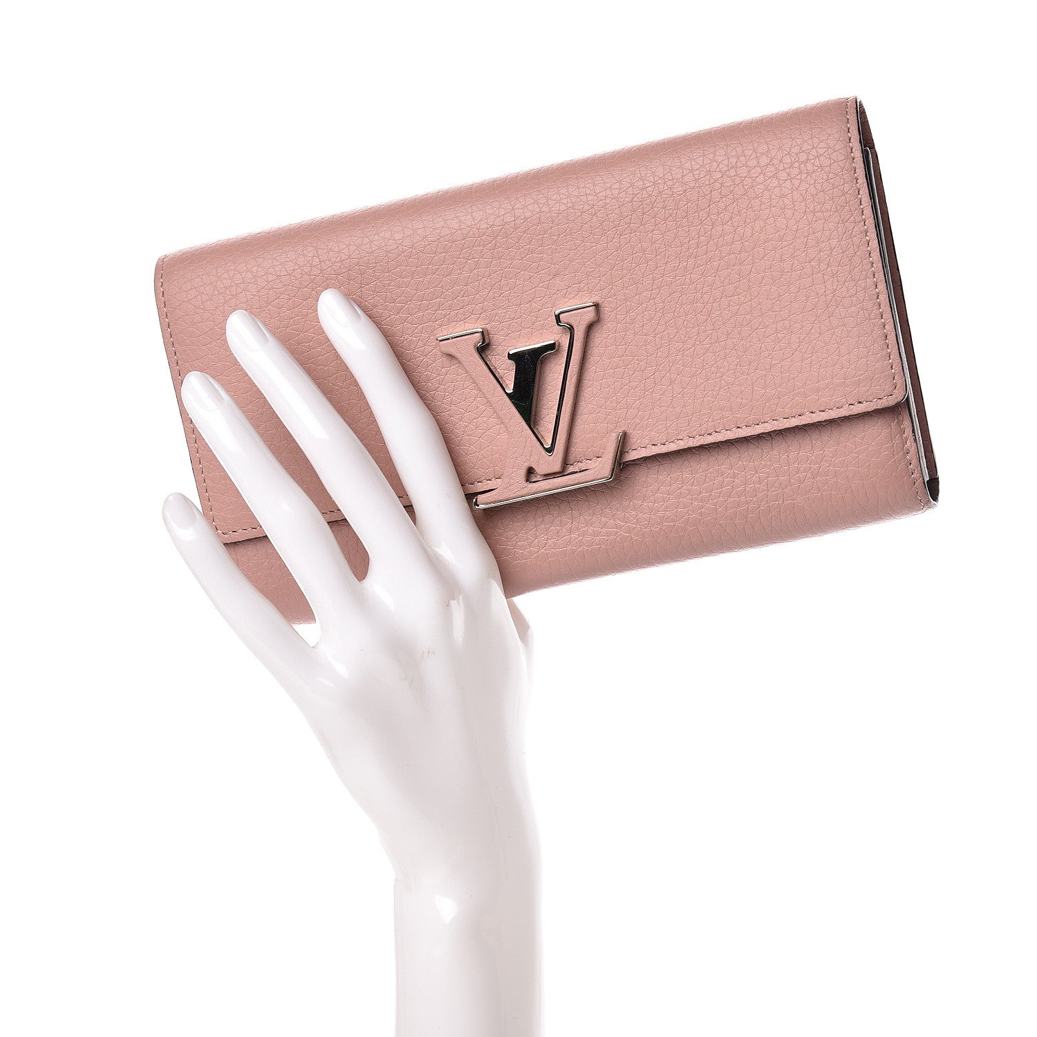 Louis Vuitton Taurillon Capucines Wallet Magnolia 2 of 13