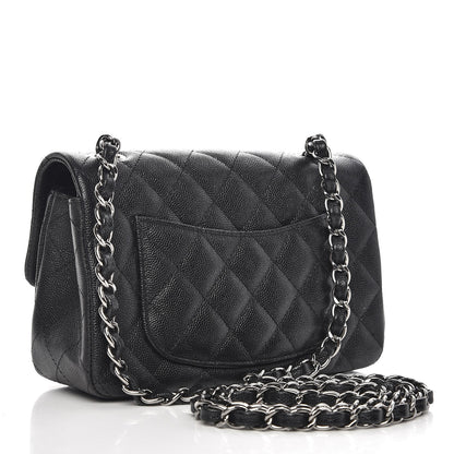 Chanel Iridescent Caviar Quilted Mini Rectangular Flap Black 3 of 8