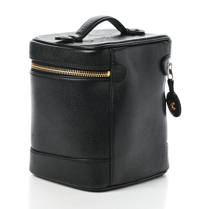 Chanel Caviar Vanity Cosmetic Case Black 3 of 9