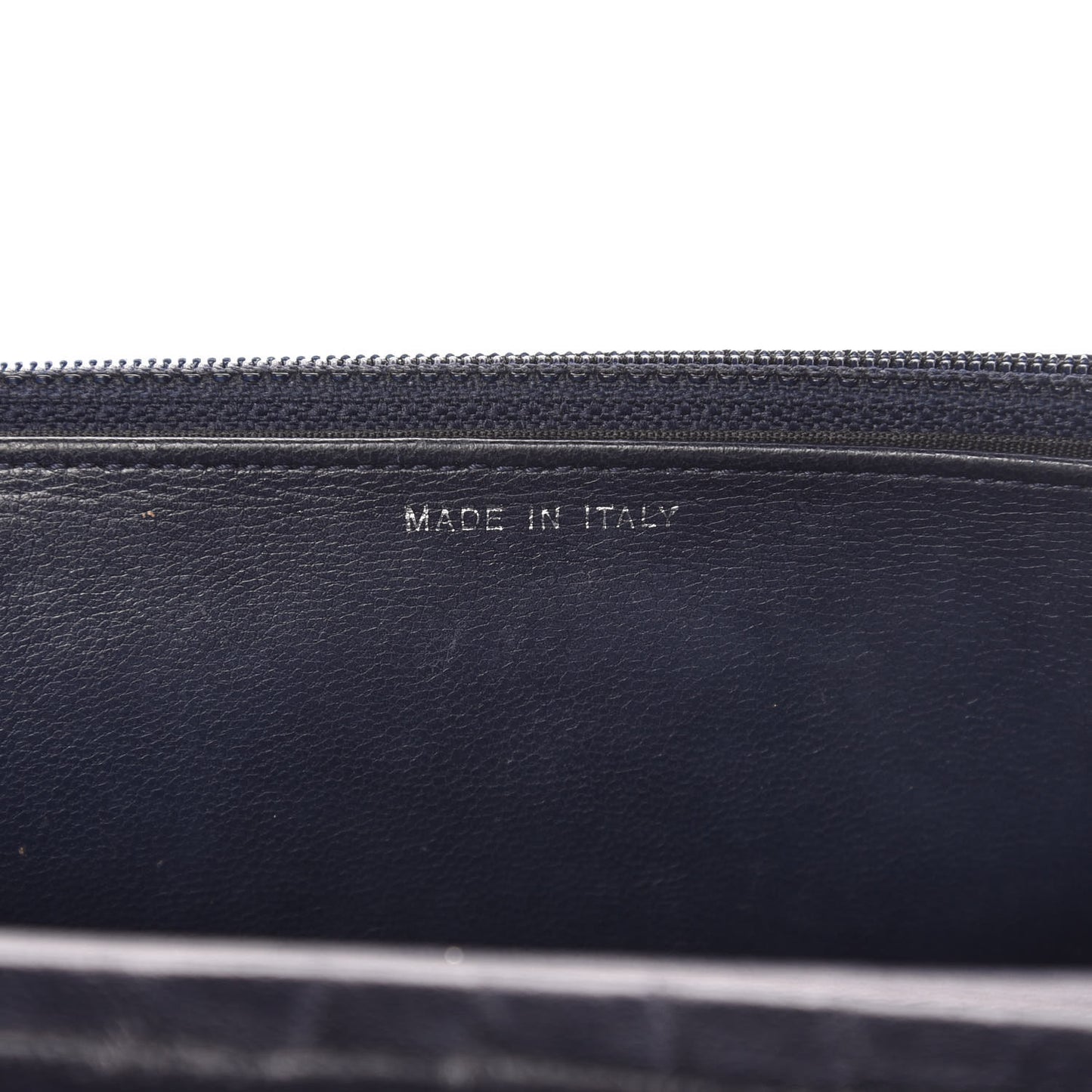 Lambskin Quilted Boy Wallet On Chain WOC Navy Blue