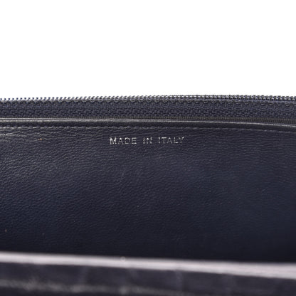 Chanel Lambskin Quilted Boy Wallet On Chain WOC Navy Blue 7 of 16