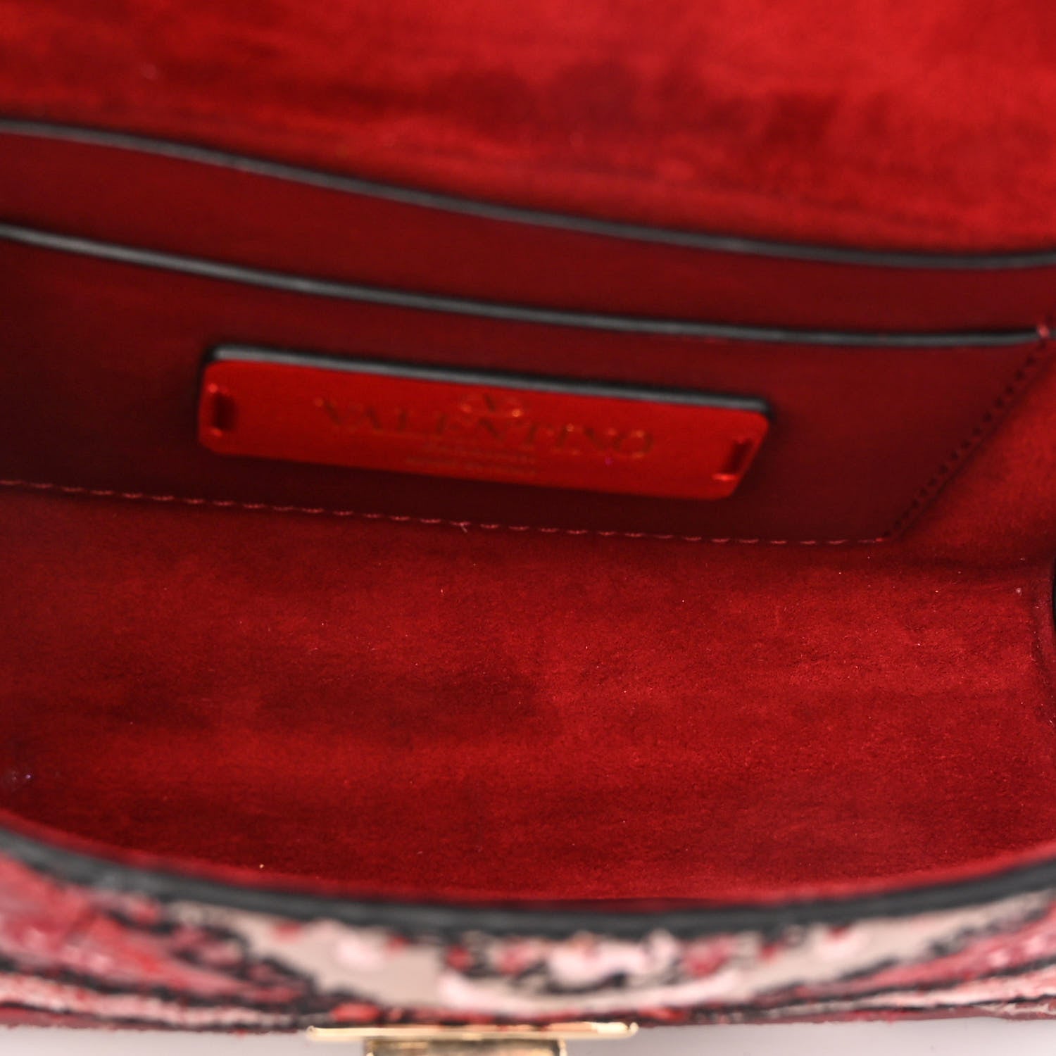 Valentino Garavani Calfskin Demilune Belt Bag Red 5 of 17