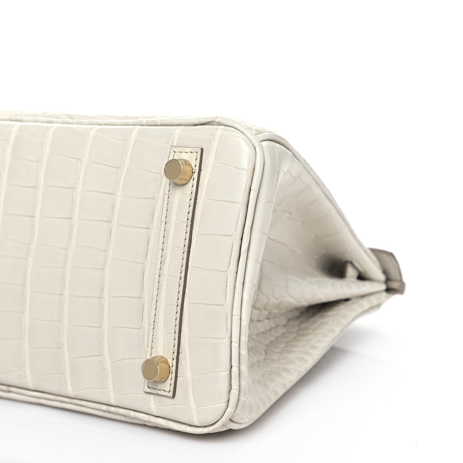 Hermes Matte Alligator Birkin 25 Beton 9 of 10