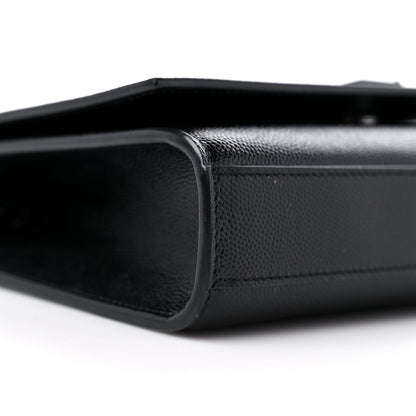 Saint Laurent Grain De Poudre Small Monogram Kate Satchel Black 8 of 11