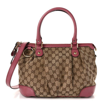 Gucci Monogram Medium Sukey Top Handle Peonia Flower 1 of 10