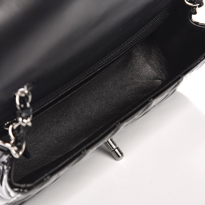 Chanel Patent Calfskin Quilted Mini Rectangular Flap Black 5 of 9