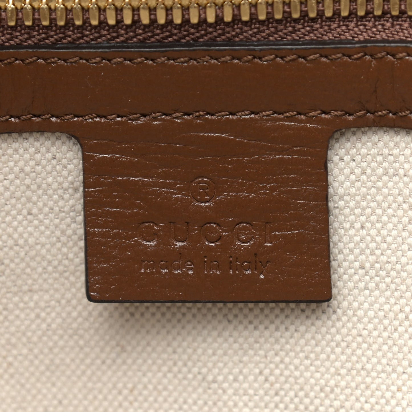 GG Supreme Monogram Fake/Not Large Retro Interlocking G Tote Bag Beige Brown Sugar
