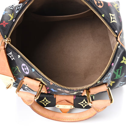 Louis Vuitton Monogram Multicolor Speedy 30 Black 4 of 20