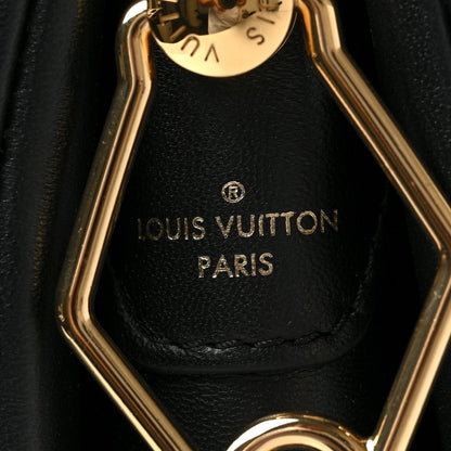 Louis Vuitton Lambskin Embossed Monogram Coussin PM Black 6 of 8