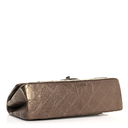 Chanel Metallic Aged Calfskin Quilted 2.55 Reissue 227 Flap Dark Gold 4 of 13