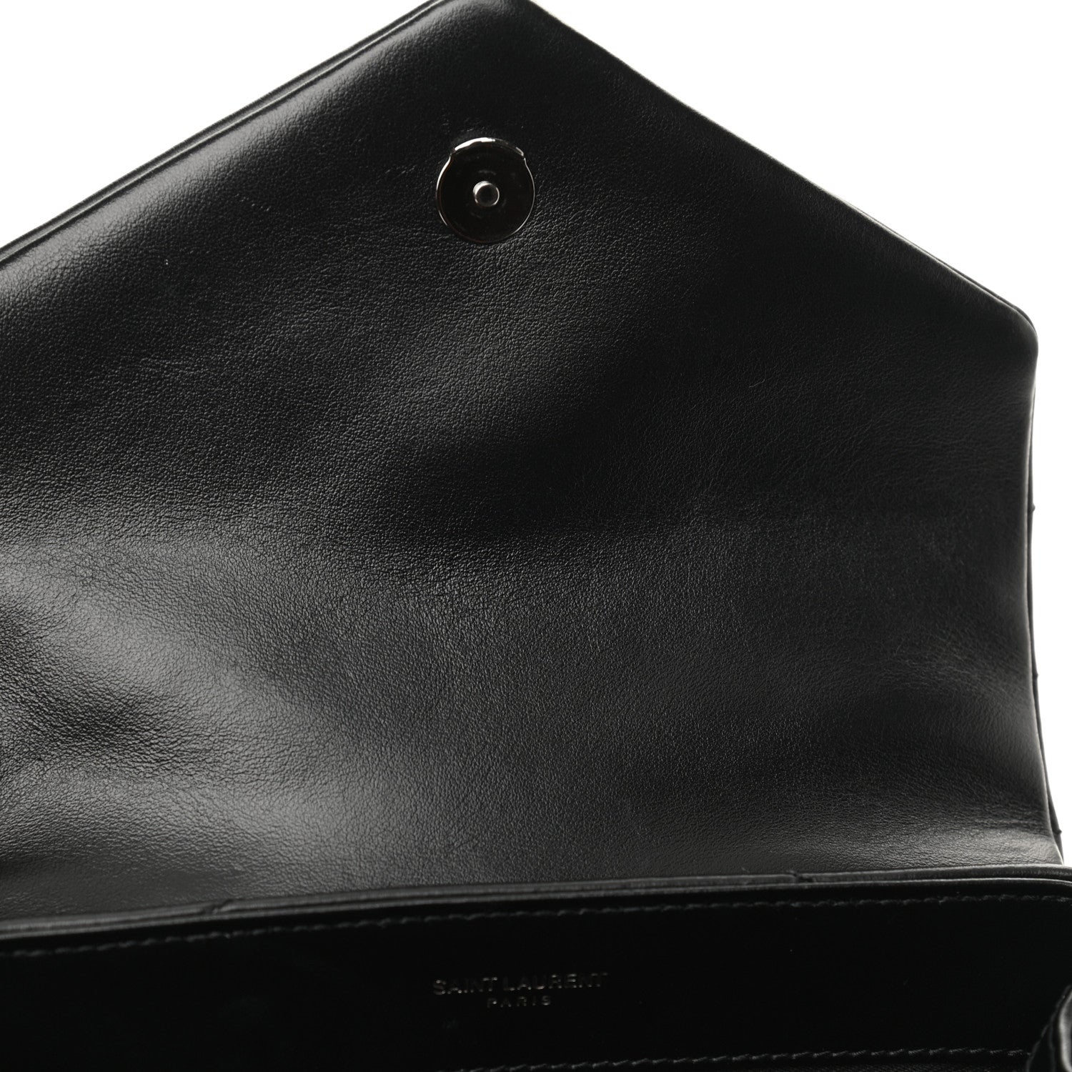 Saint Laurent Calfskin Y Quilted Monogram Toy Loulou Crossbody Bag Black 7 of 9