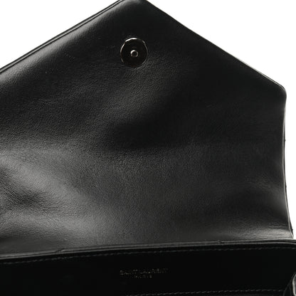 Saint Laurent Calfskin Y Quilted Monogram Toy Loulou Crossbody Bag Black 7 of 9