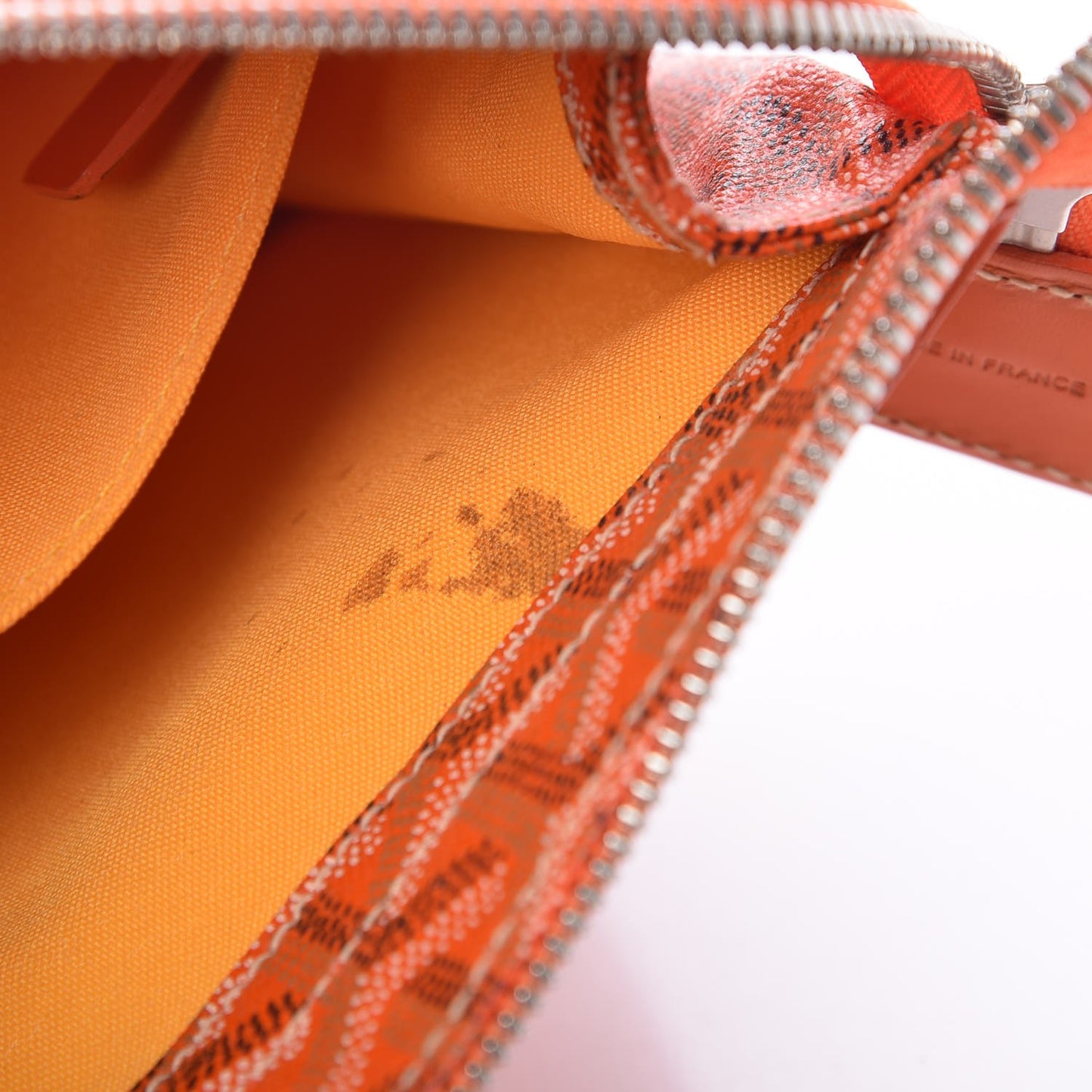 Goyardine Miroir Toiletry Bag PM Orange