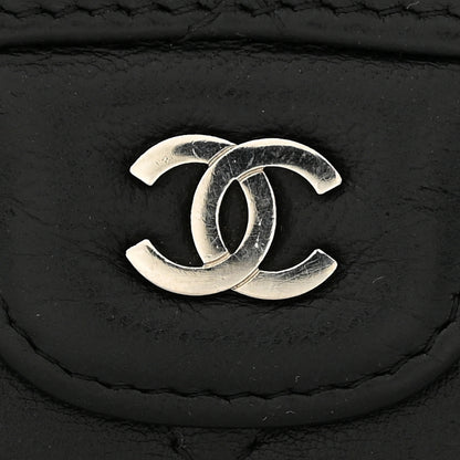 Chanel Lambskin Quilted Large Gusset Flap Wallet Black 10 of 10