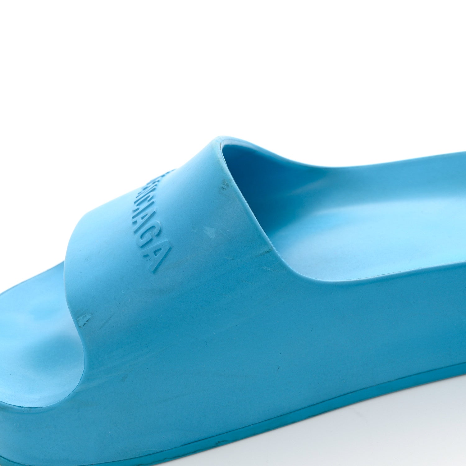 Balenciaga Rubber Womens Chunky Slide Sandals 40 8 of 12