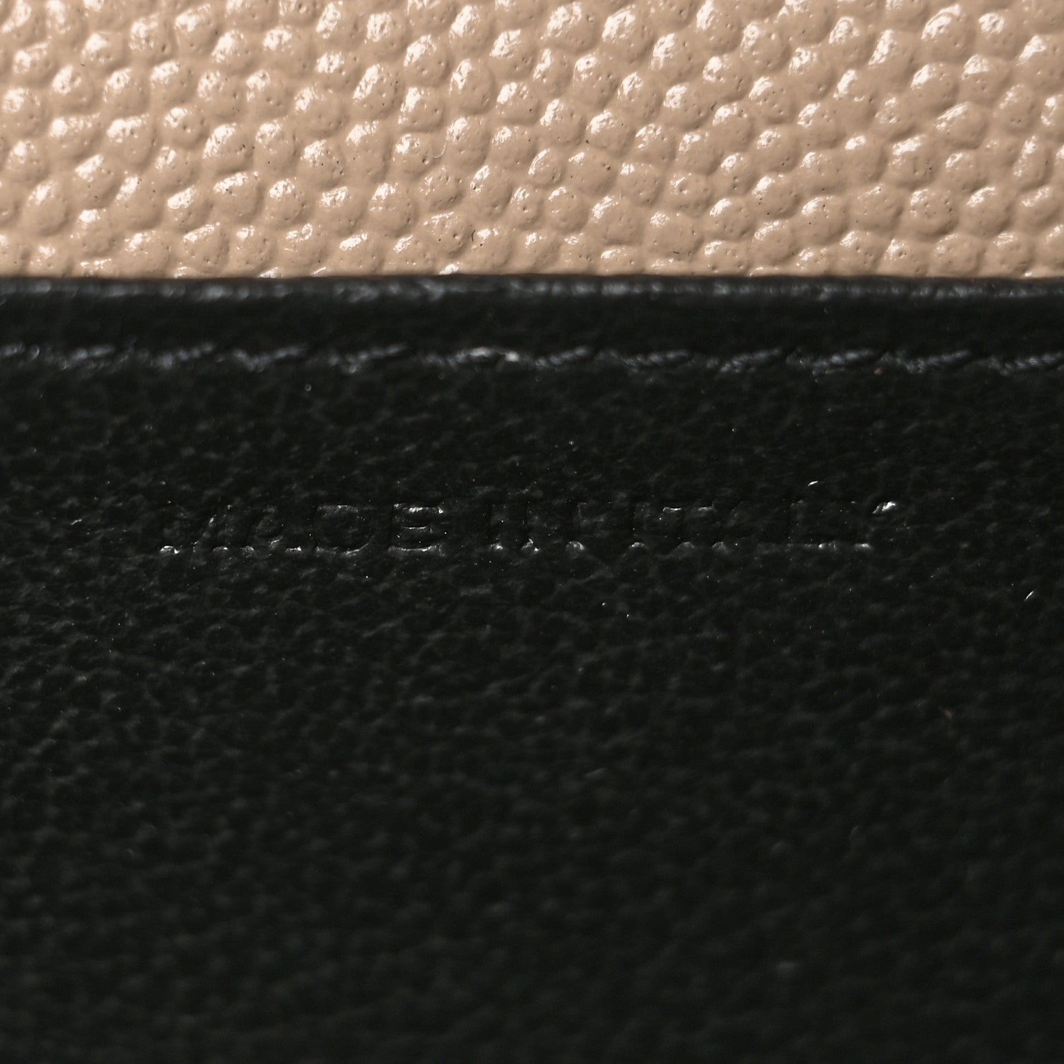 Saint Laurent Grain De Poudre Monogram Uptown Chain Wallet Nude Powder 9 of 9
