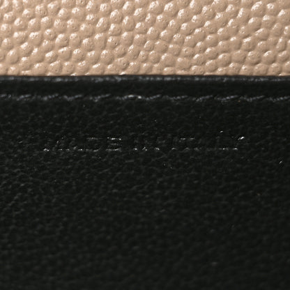 Saint Laurent Grain De Poudre Monogram Uptown Chain Wallet Nude Powder 9 of 9