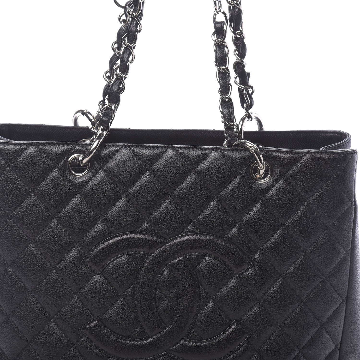 Chanel Caviar Quilted Grand Shopping Tote GST Black 12 of 12