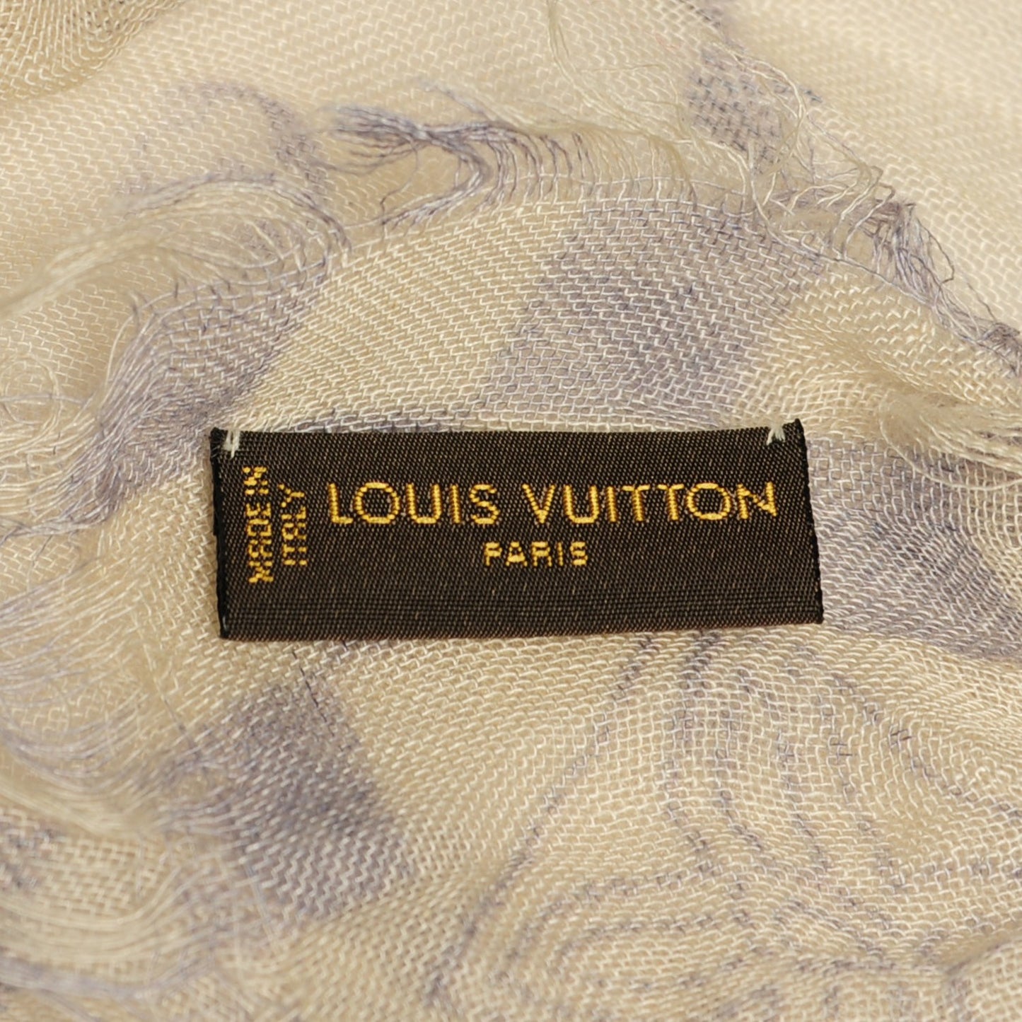 Cashmere Silk Damier Azur Stole