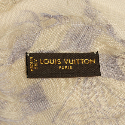 Louis Vuitton Cashmere Silk Damier Azur Stole 5 of 6
