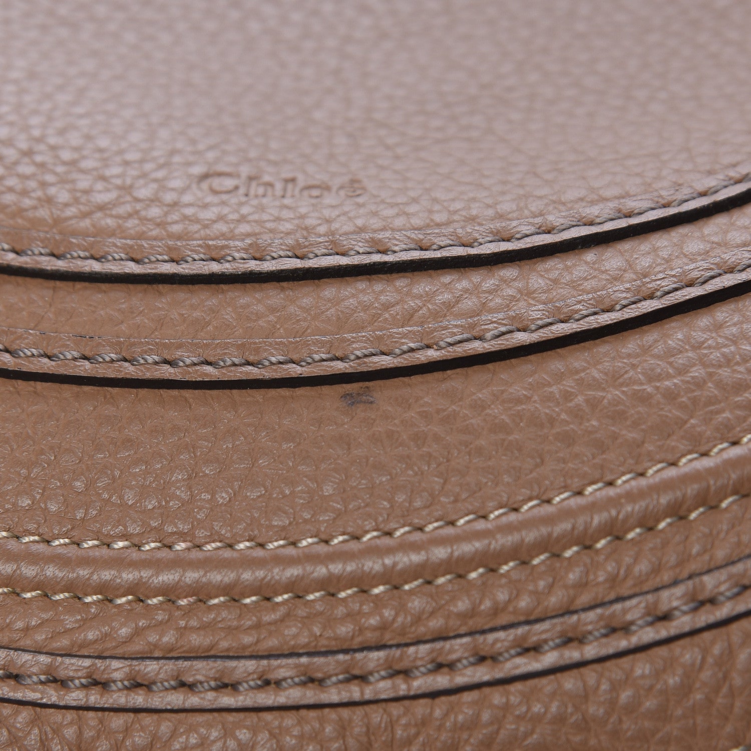 Chloe Calfskin Medium Marcie Round Crossbody Bag Nut 13 of 17