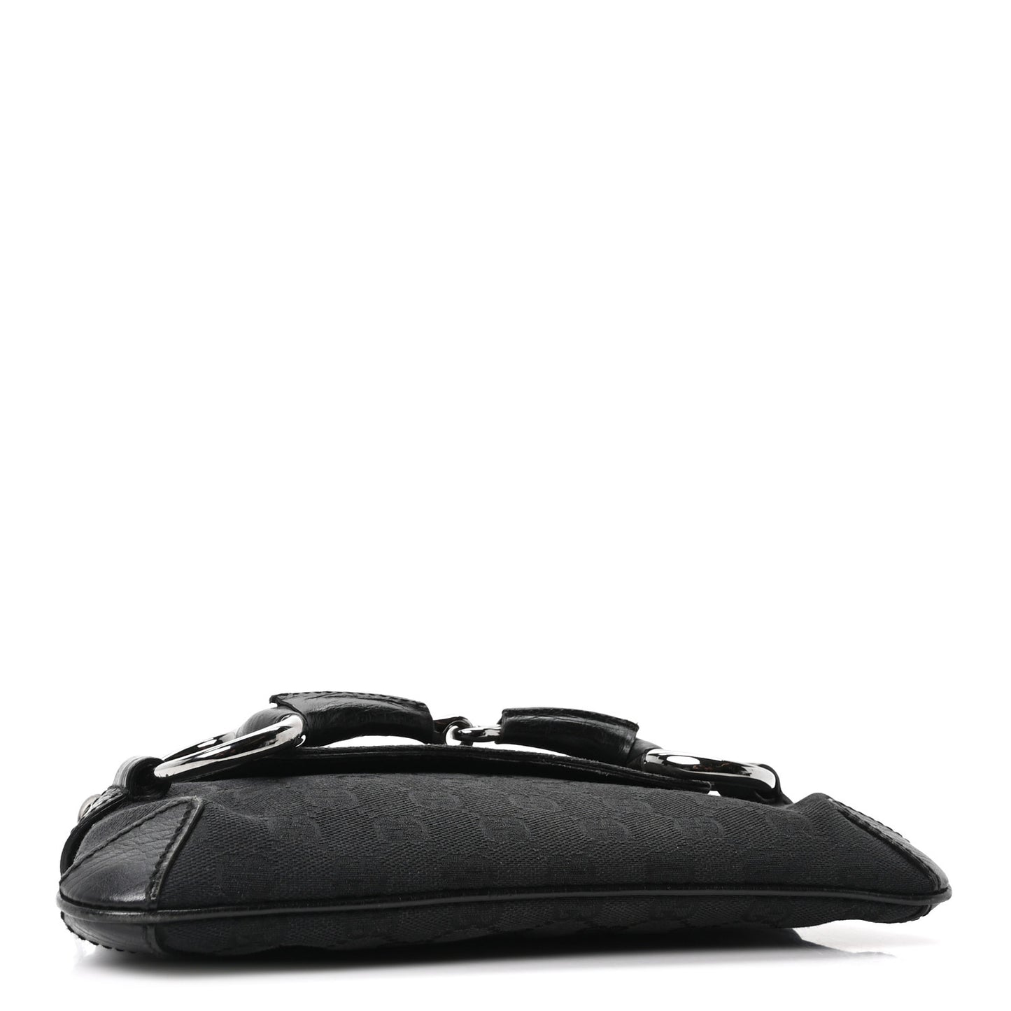 Monogram Horsebit Chain Clutch Black