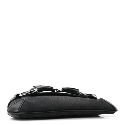 Gucci Monogram Horsebit Chain Clutch Black 4 of 10