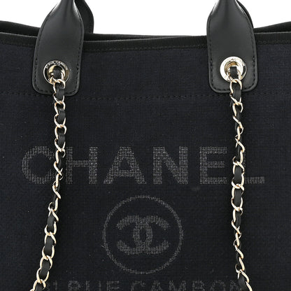 Chanel Mixed Fibers Small Deauville Tote Black 9 of 11