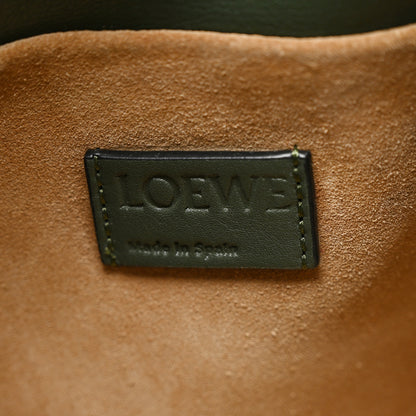 Loewe Nappa Calfskin Medium Flamenco Knot Clutch Avocado Green 6 of 9
