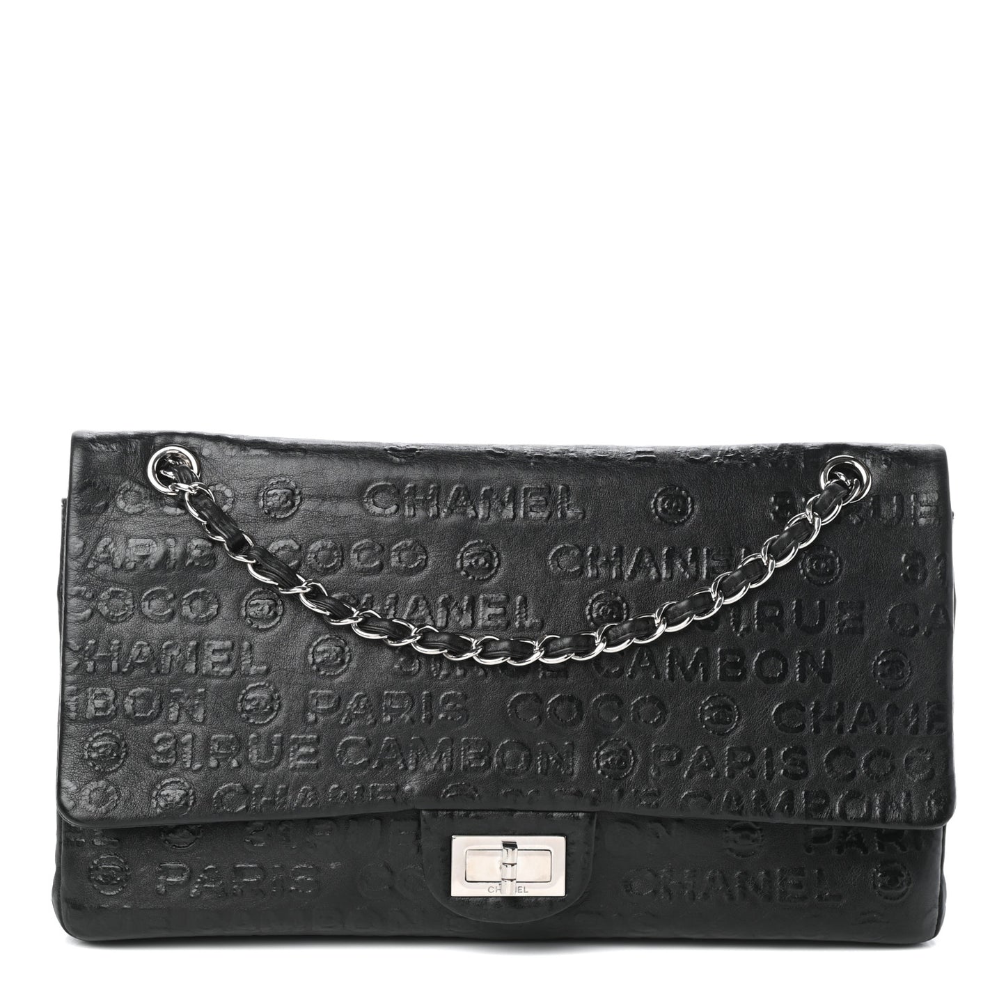 Calfskin Unlimited Jumbo Double Flap Black