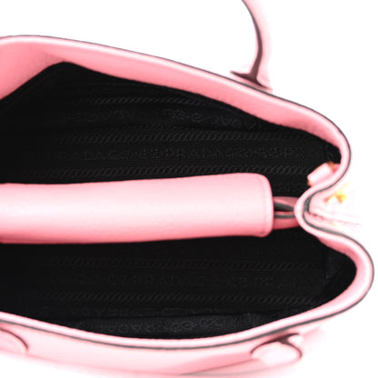 Prada Vitello Daino Dual Strap Open Tote Petalo 5 of 9