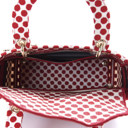 Christian Dior Canvas Medium DiorAmour Dots Lady D-Lite Red 5 of 10
