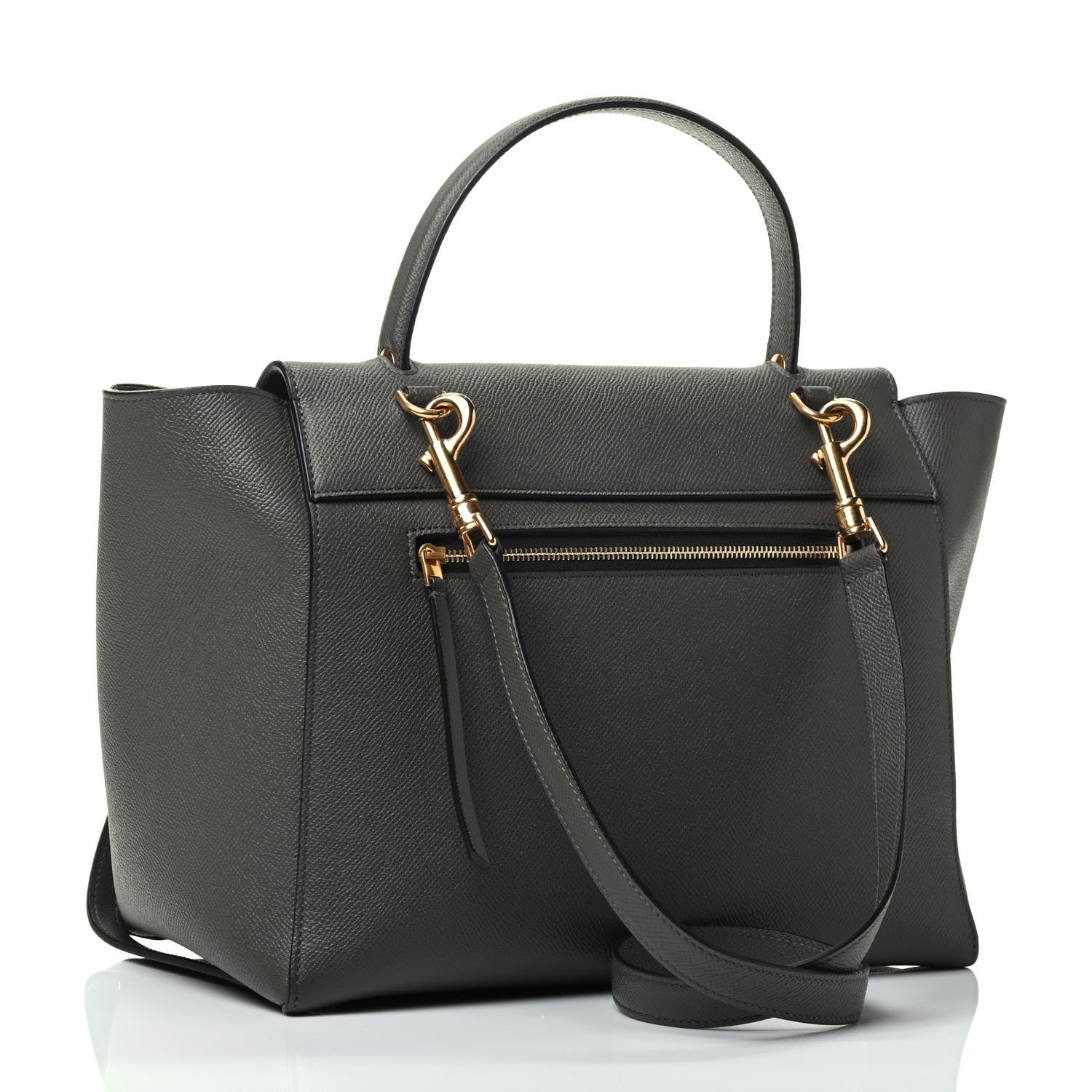 Celine Grained Calfskin Mini Belt Bag Grey 2 of 4