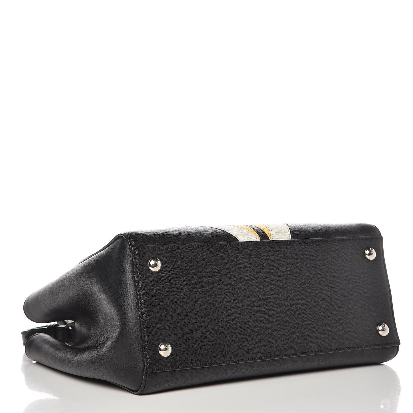 Saffiano Monster Colorblock Petite 2Jours Tote Black
