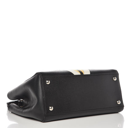 Fendi Saffiano Monster Colorblock Petite 2Jours Tote Black 4 of 10