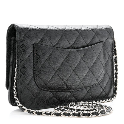 Chanel Caviar Quilted Wallet On Chain WOC Black 2 of 13